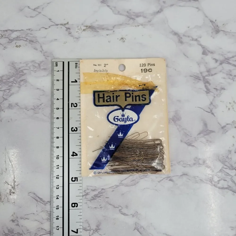 Gayla Invisible Hair Pins 120 Pack Vintage
